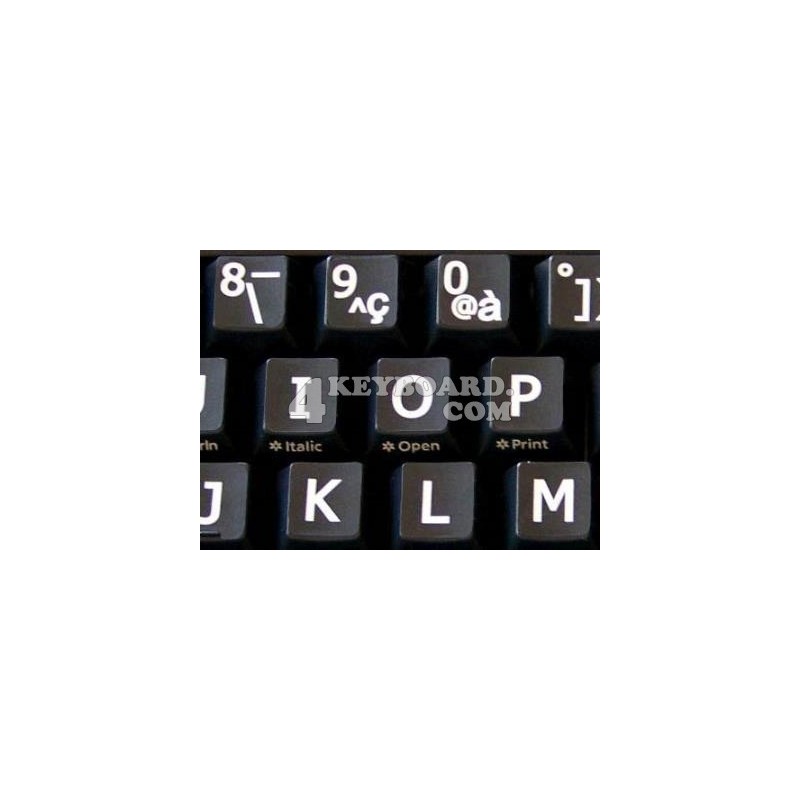 French AZERTY Large Lettering Upper case keyboard stickers French AZERTY Large Lettering Upper case keyboard stickers