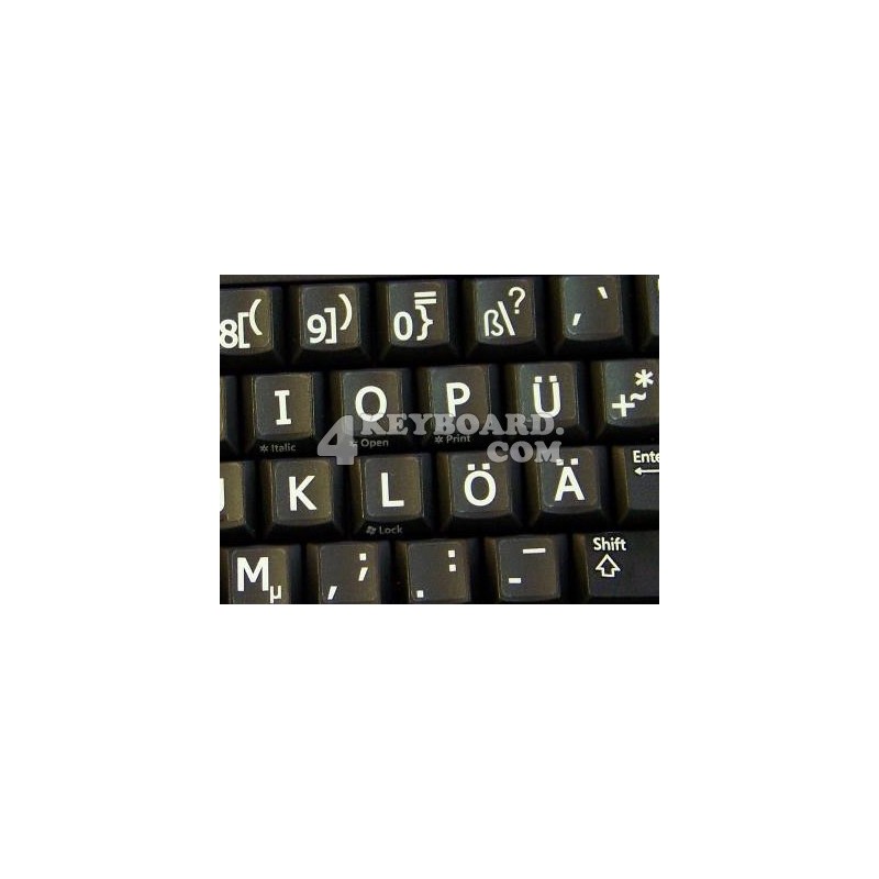 German Large Lettering Upper case keyboard stickers German Large Lettering Upper case keyboard stickers