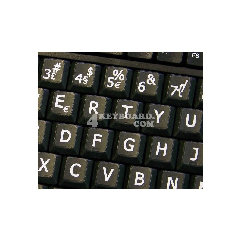 Portuguese Large Lettering keyboard stickers Portuguese Large Lettering keyboard stickers
