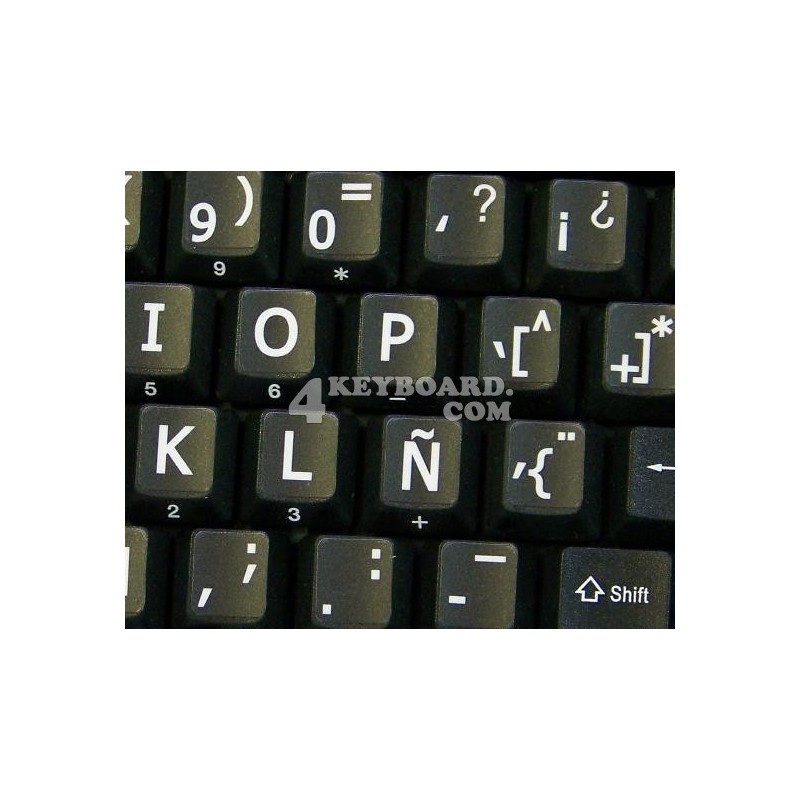 Spanish Large Lettering keyboard stickers Spanish Large Lettering keyboard stickers