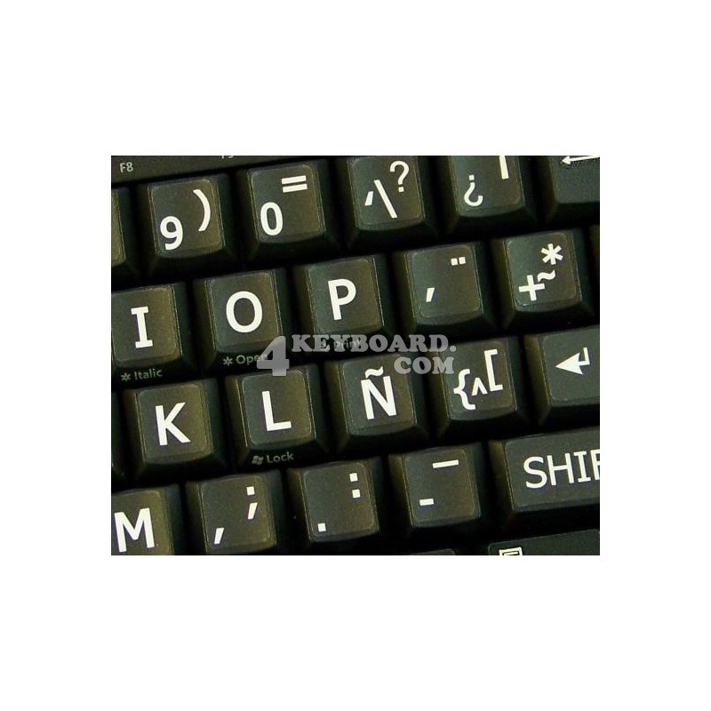 Spanish Latin American Large Lettering keyboard stickers Spanish Latin American Large Lettering keyboard stickers
