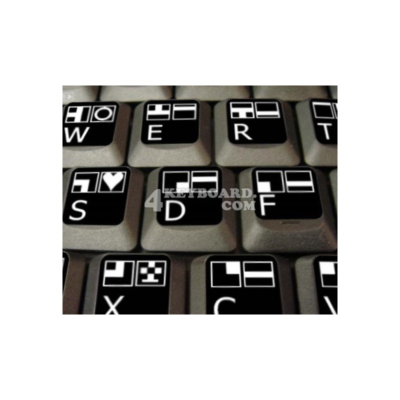 Commodore 64 non transparent keyboard stickers Commodore 64 non transparent keyboard stickers