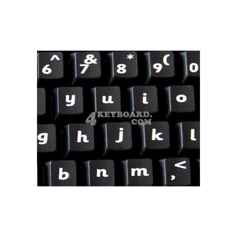 English US (Sassoon) non transparent keyboard stickers English US (Sassoon) non transparent keyboard stickers
