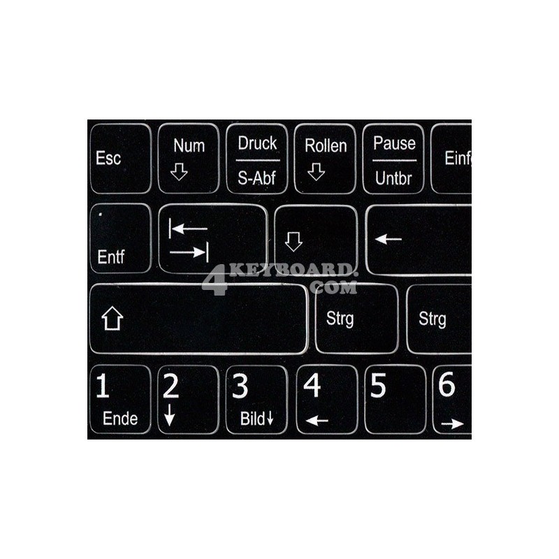 Function keys German language non-transparent keyboard sticker Function keys German language non-transparent keyboard sticker