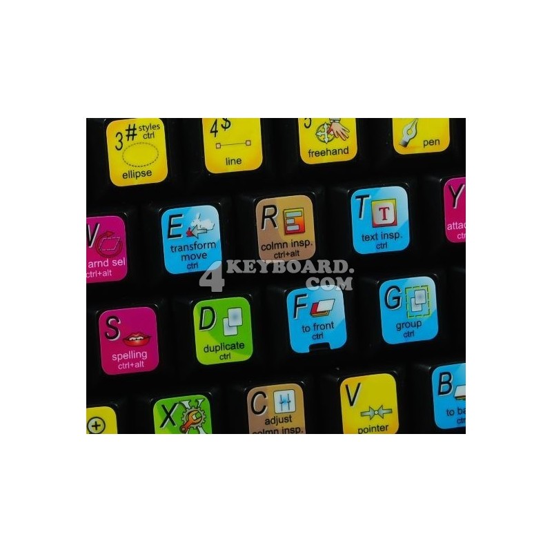 Adobe Macromedia Freehand keyboard sticker Adobe Macromedia Freehand keyboard sticker
