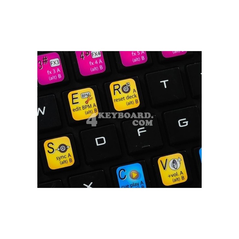 ZULU DJ keyboard sticker ZULU DJ keyboard sticker
