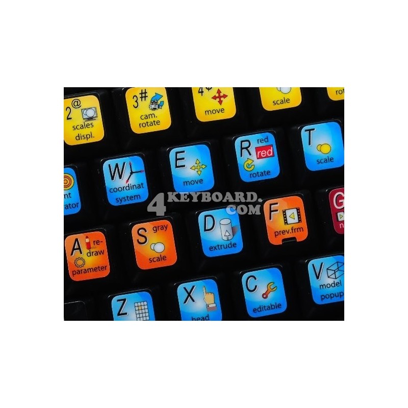 CINEMA 4D keyboard sticker CINEMA 4D keyboard sticker