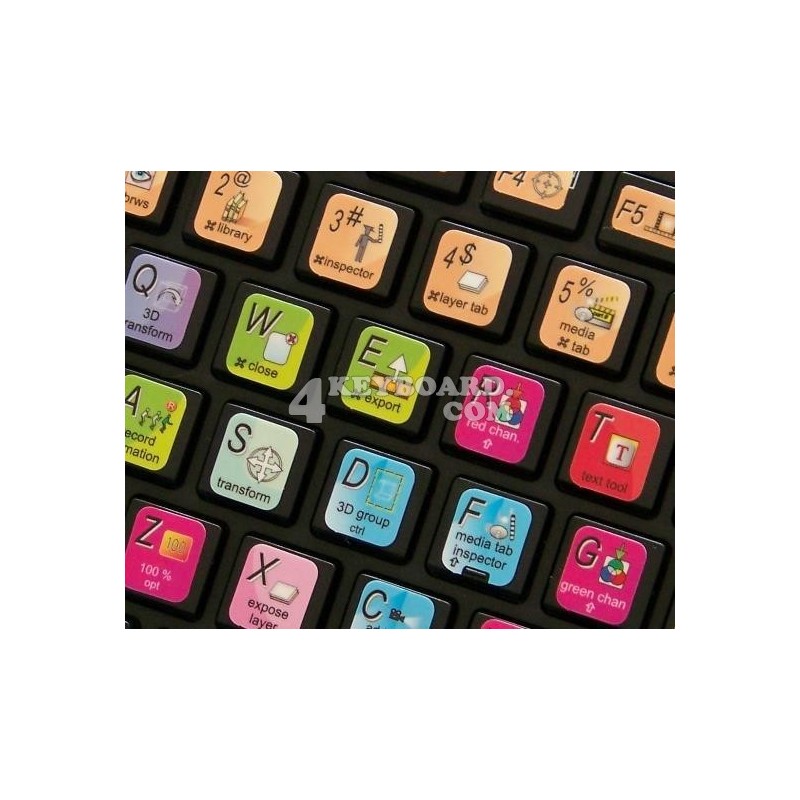 Apple Motion keyboard sticker Apple Motion keyboard sticker