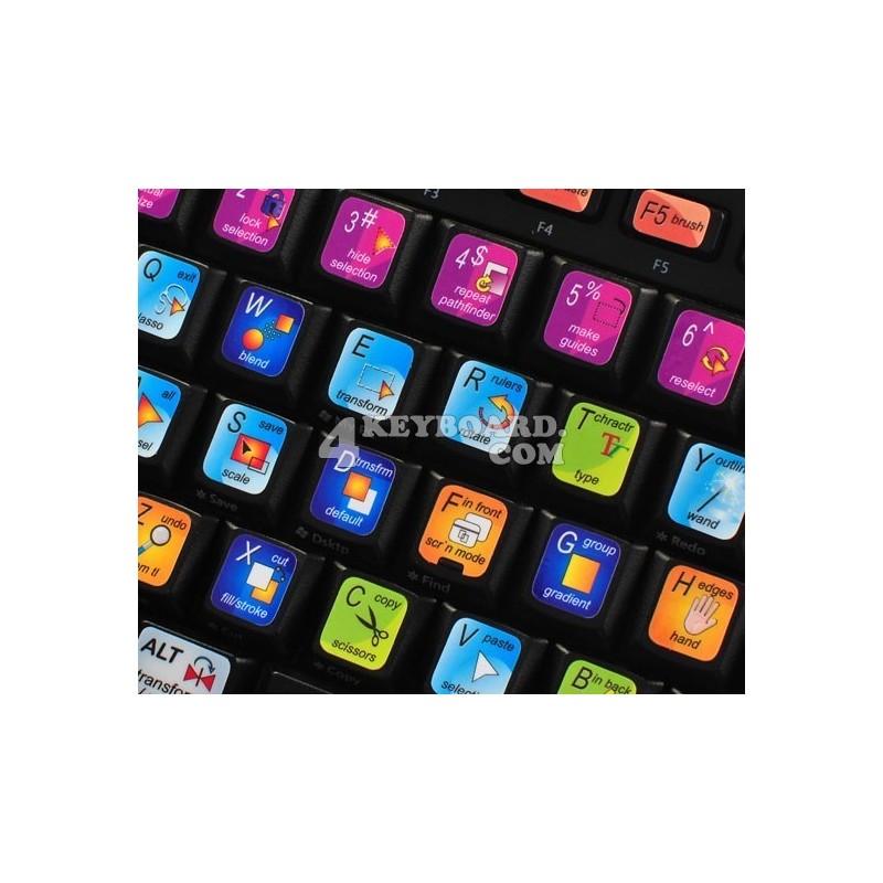 ILLUSTRATOR keyboard sticker ILLUSTRATOR keyboard sticker