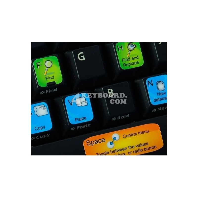 Microsoft Access keyboard sticker Microsoft Access keyboard sticker