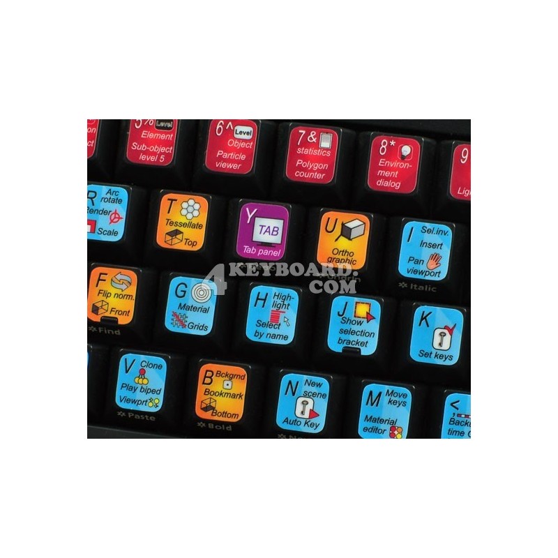 3DS MAX keyboard sticker 3DS MAX keyboard sticker