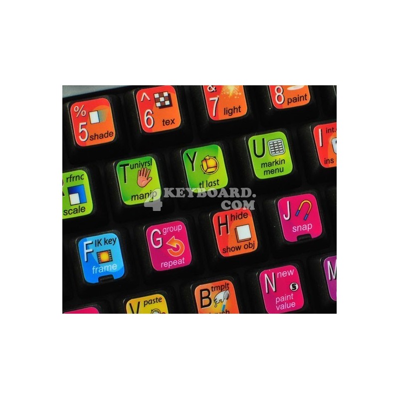 Autodesk Maya keyboard sticker Autodesk Maya keyboard sticker