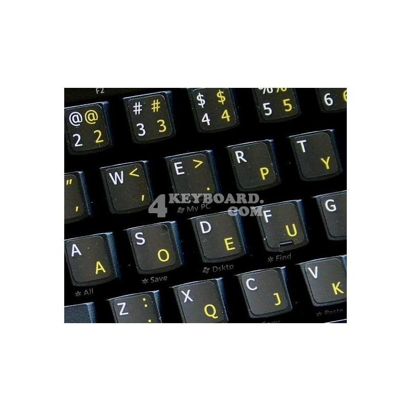 Dvorak English non-transparent keyboard stickers 11x13 Dvorak English non-transparent keyboard stickers 11x13