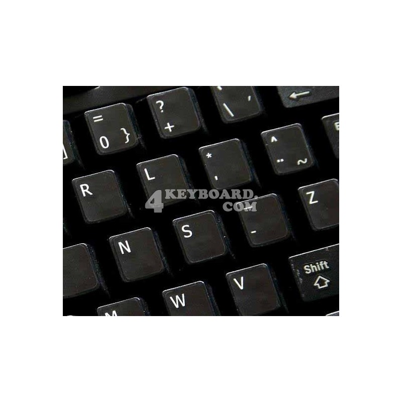 Norwegian Dvorak non transparent keyboard stickers Norwegian Dvorak non transparent keyboard stickers