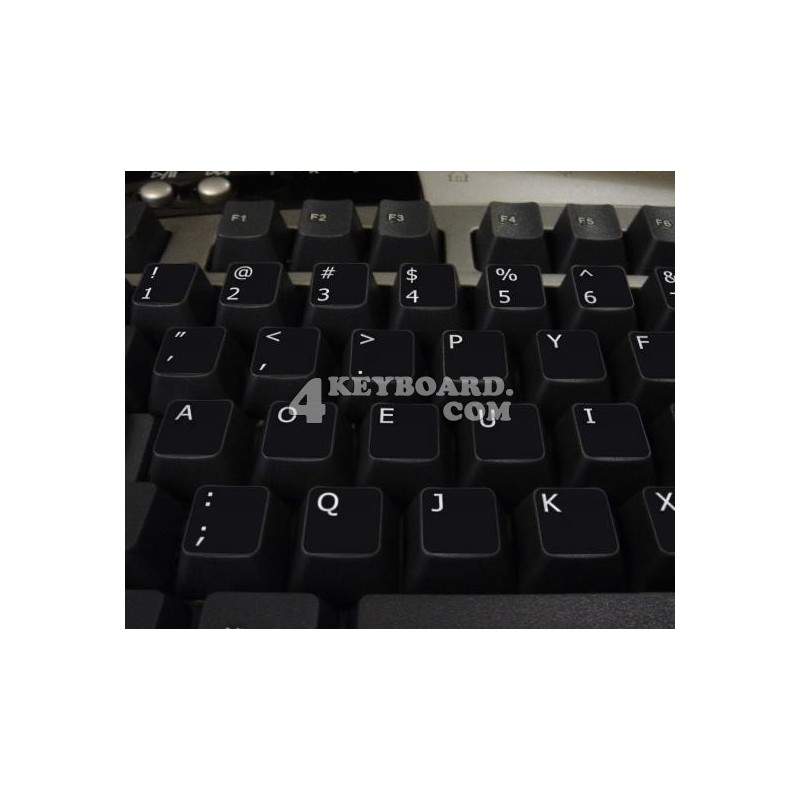 Dvorak non-transparent keyboard stickers 11x13 Dvorak non-transparent keyboard stickers 11x13