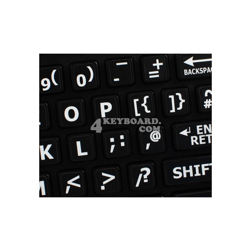 English UK Large Lettering Upper case keyboard stickers English UK Large Lettering Upper case keyboard stickers