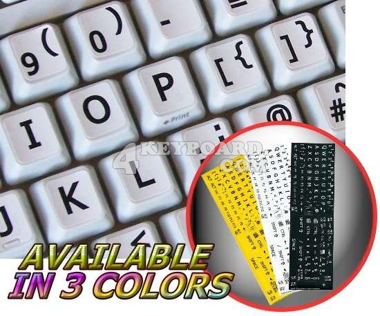 Large Lettering Keyboard sticker