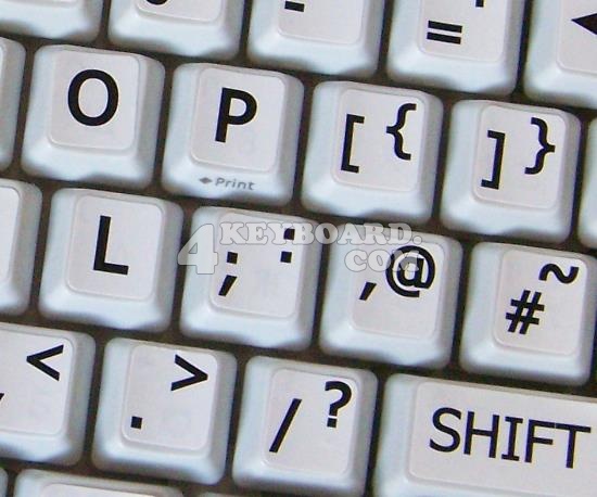 Large Lettering Keyboard sticker