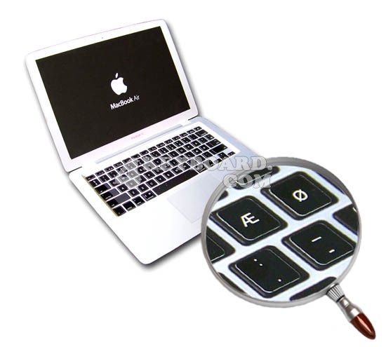 Mac Danish keyboard stickers