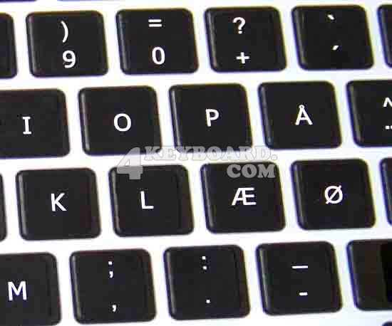 Mac Danish keyboard stickers