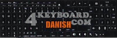 Click to enlarge Mac Danish keyboard stickers