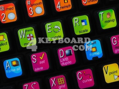 Autodesk Alias Maya keyboard stickers
