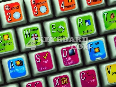 Autodesk Alias Maya keyboard stickers