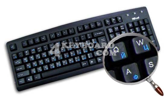 Russian Cyrillic Keyboard sticker