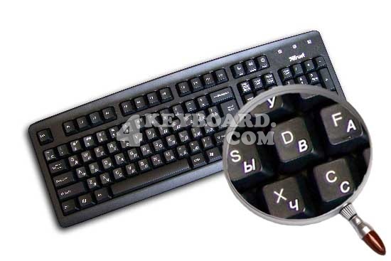 Russian Cyrillic Keyboard sticker