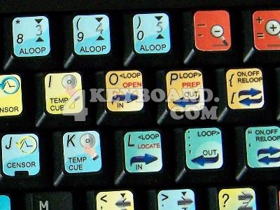 Serato Scratch Live keyboard stickers