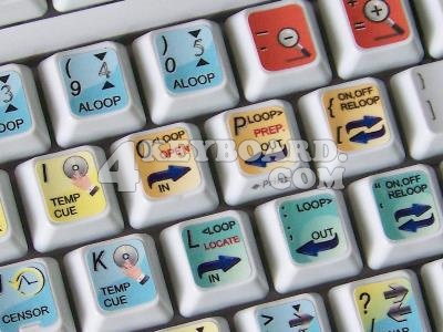 Serato Scratch Live keyboard stickers