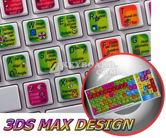 Autodesk 3ds Max Design keyboard sticker