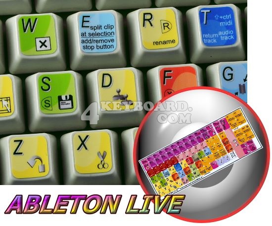Ableton Live keyboard sticker