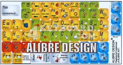 Click to enlarge Alibre Design keyboard stickers