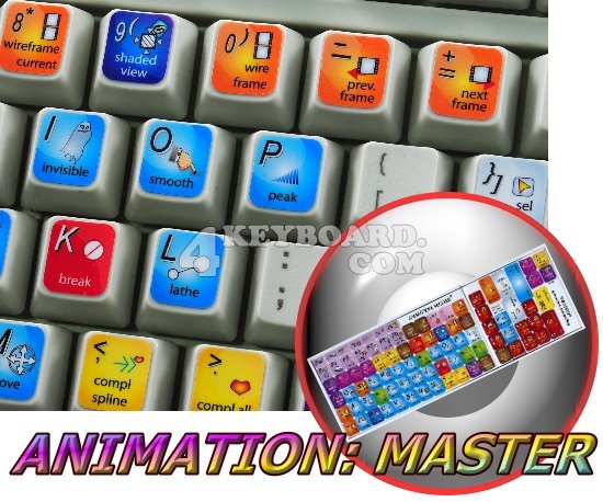 Animation Master keyboard sticker Animation Master keyboard sticker