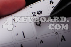 Application keyboard stickers