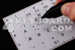 Application keyboard stickers