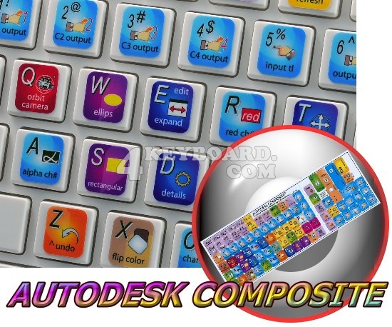 Autodesk Composite keyboard sticker