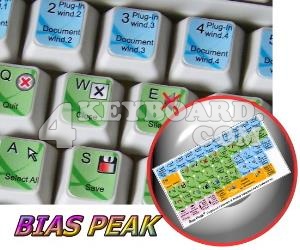 Bias Peak keyboard sticker
