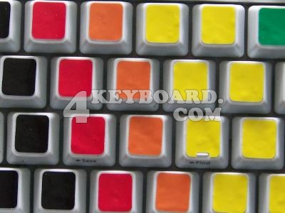 Blank Colored keyboard stickers