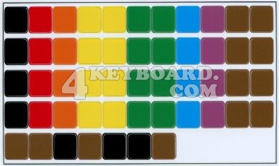 Click to enlarge Blank Colored keyboard stickers