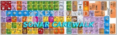 Click to enlarge Cakewalk Sonar keyboard stickers