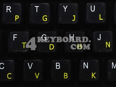 Colemak keyboard stickers