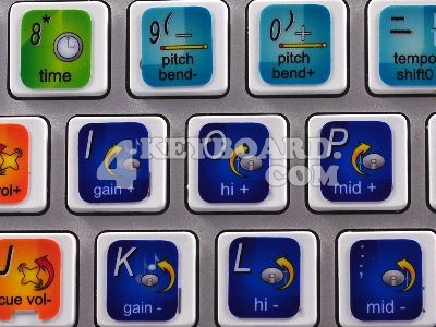 DJ-1800 keyboard stickers
