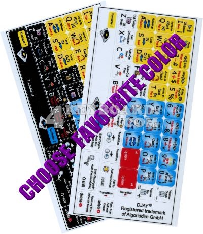 Click to enlarge DJAY keyboard stickers