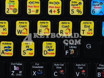 DJAY keyboard stickers