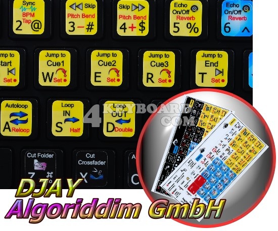 DJAY keyboard sticker