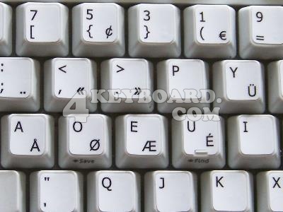 Programmer Dvorak keyboard stickers