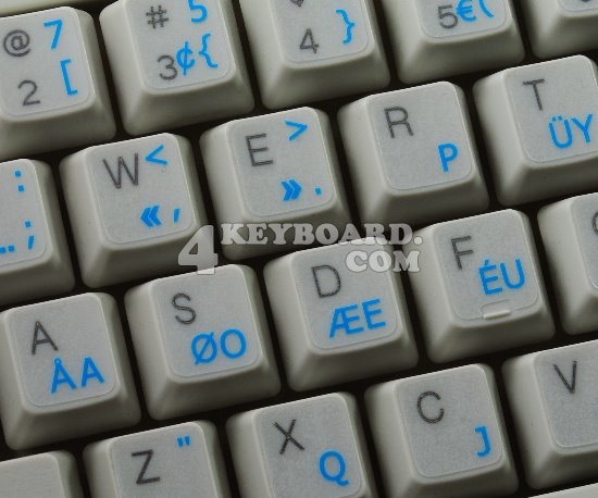 Programmer Dvorak keyboard stickers