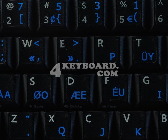 Programmer Dvorak keyboard stickers